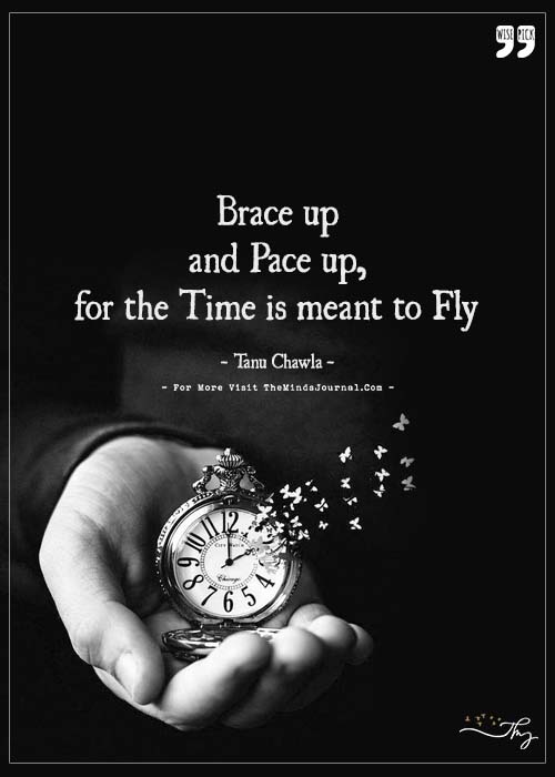 Time flutters away