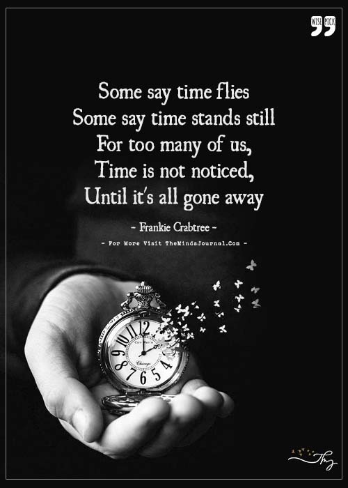 Time flutters away