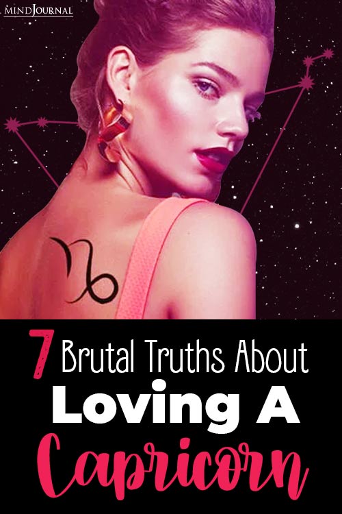 Brutal Truths About Loving A Capricorn pin