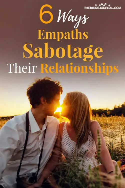 Empaths Sabotage Relationships pin