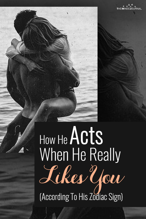 How He Acts When He Really Likes You (According To His Zodiac Sign)