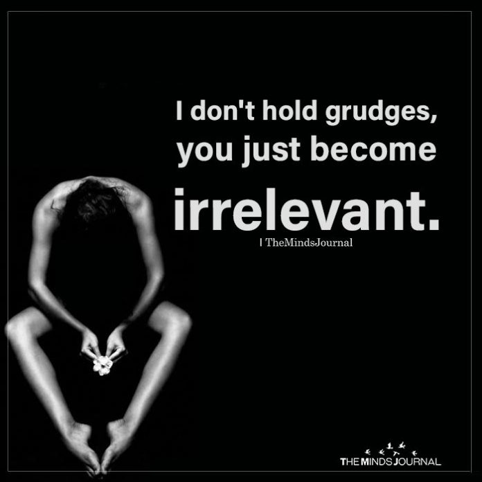 let go of your grudges