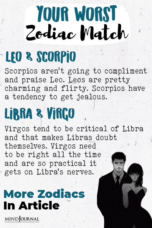 Matches Who Make The Worst Zodiac Couples detail