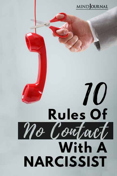 Rules No Contact With Narcissist Pin