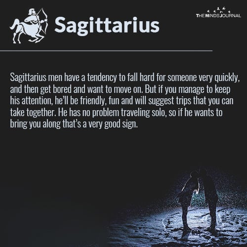 Signs a sagittarius guy likes you