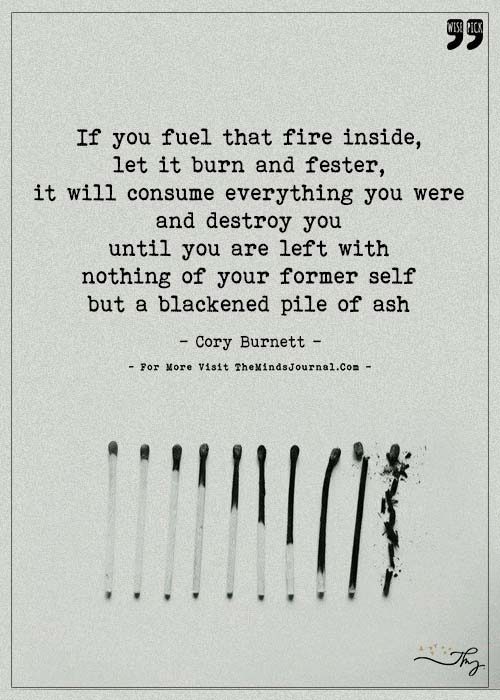 The Longer you hold on.. the deeper the burn