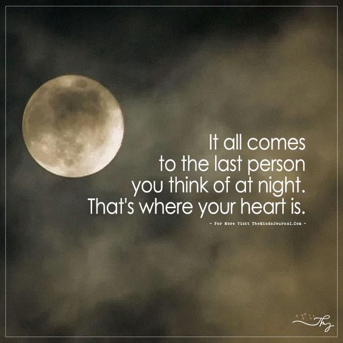 It All Comes to the Last Person