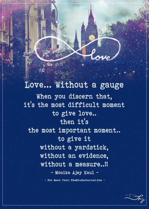 Love…Without a gauge..!!