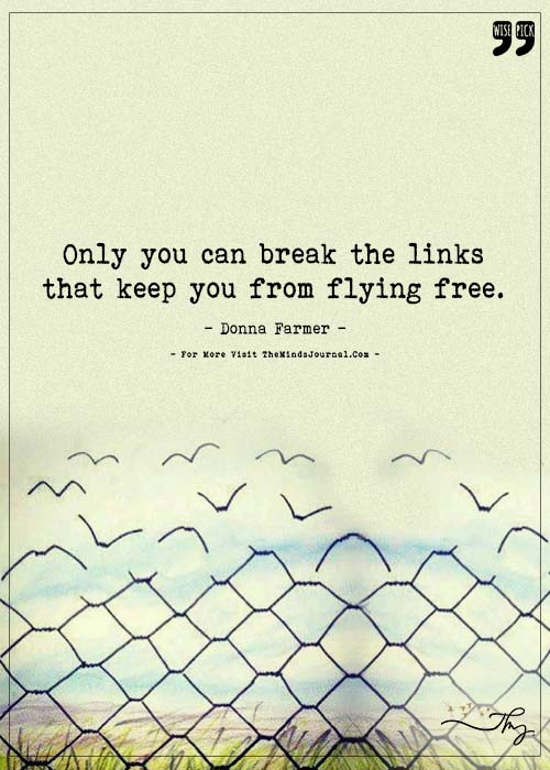 Best flights are taken after you have the courage to break free