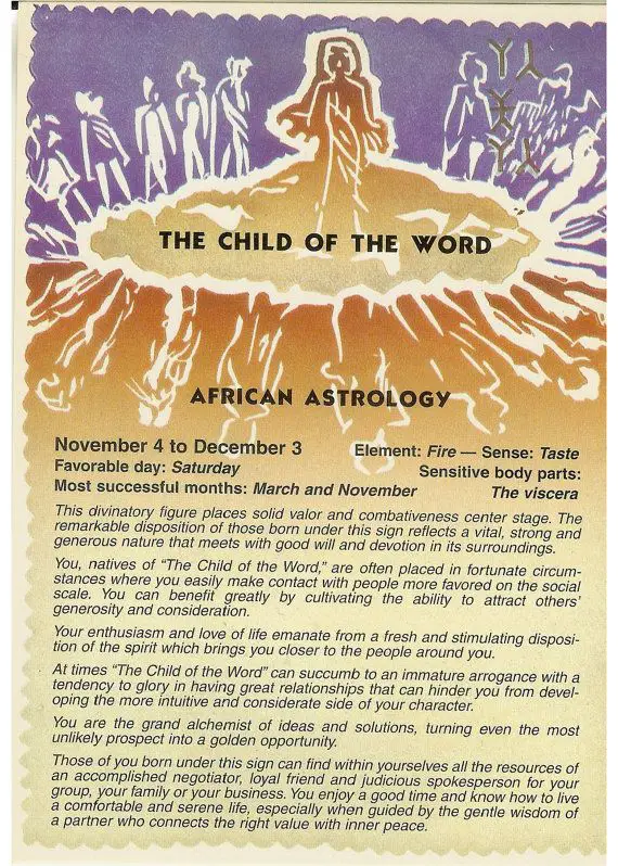 Child of the World -   African zodiac signs
