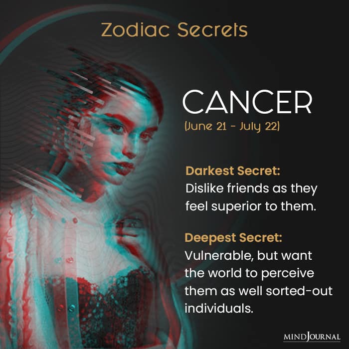 Deepest Darkest Secrets Zodiac Sign cancer