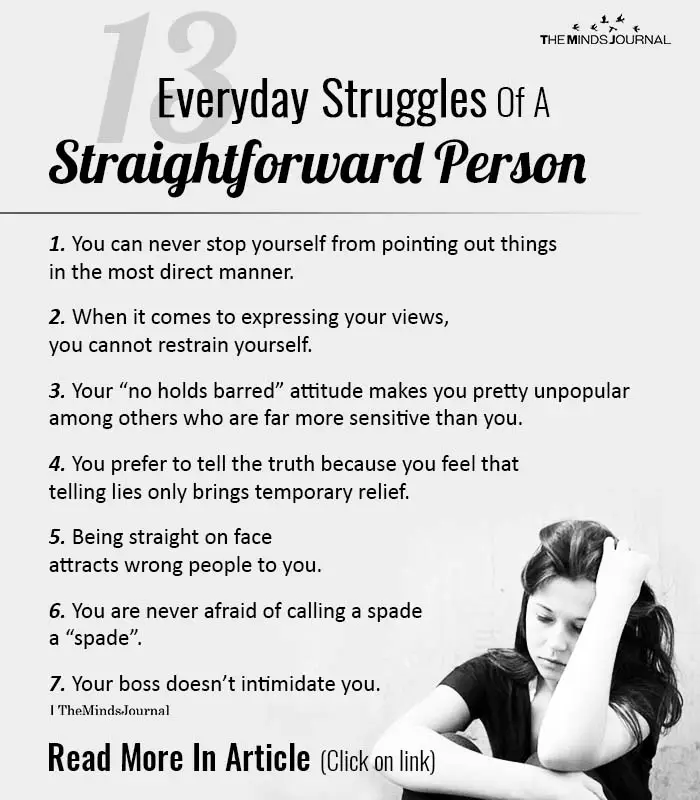 Everyday Struggles Of A Straightforward Person