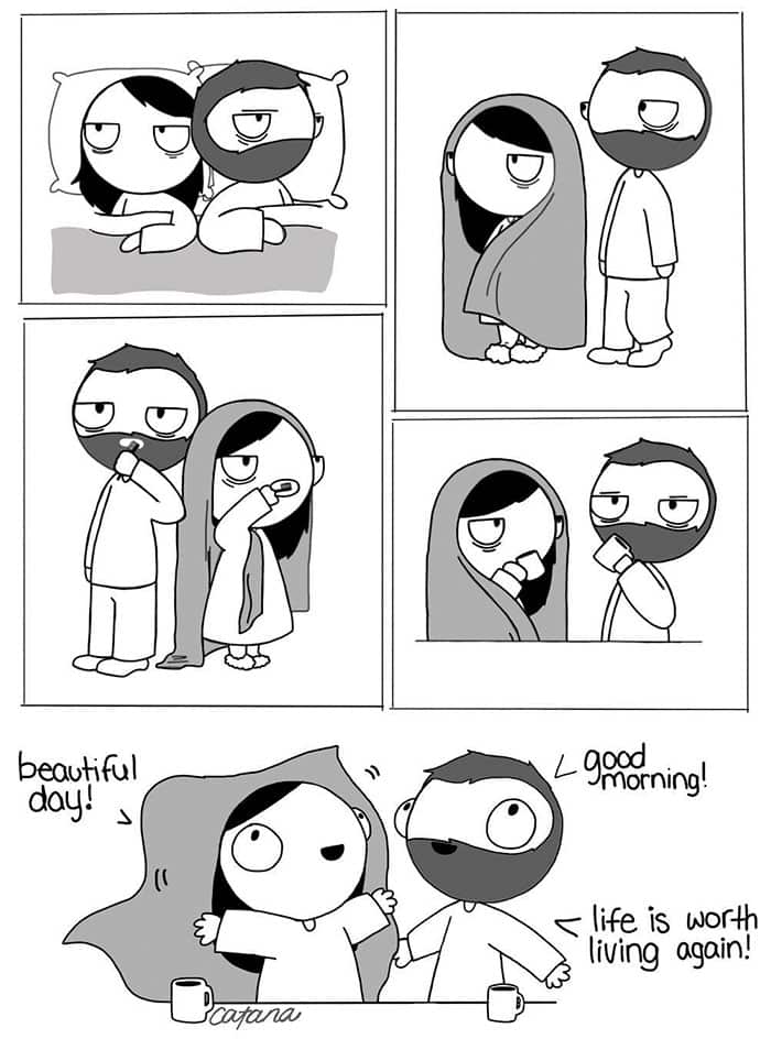 Girlfriend Illustrates Everyday Life BF15