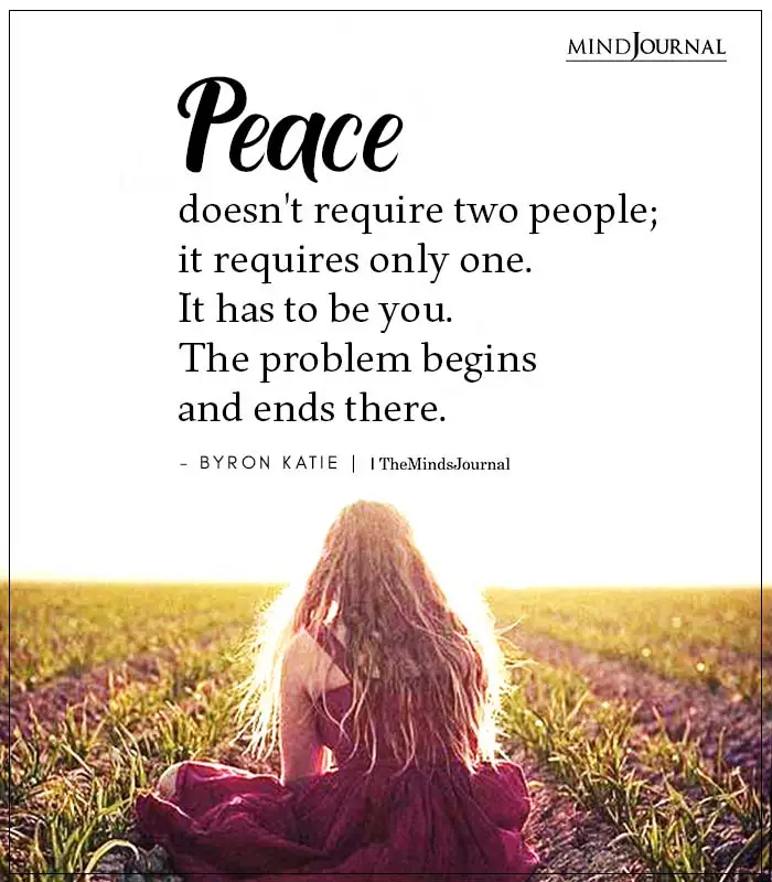 Peace Doesnt Require Two People
