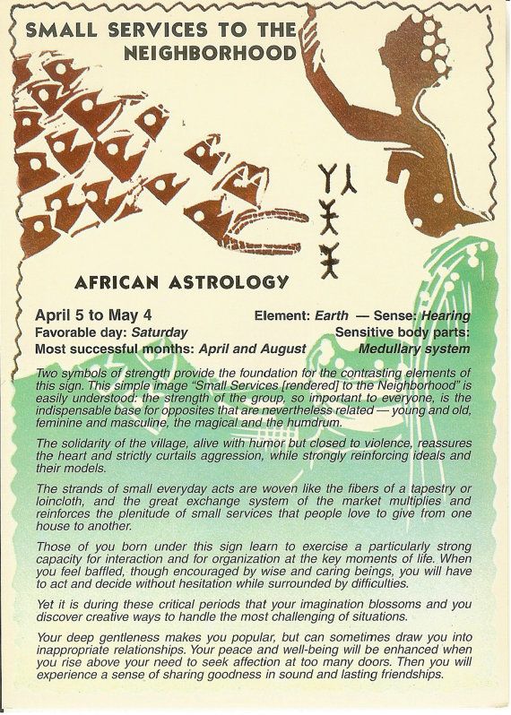 what is my african zodiac sign