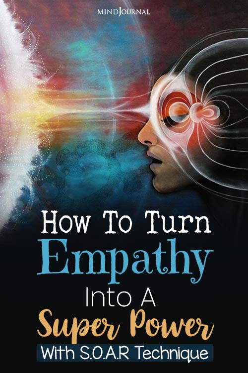 Turn Empathy into A Super Power Soar pin