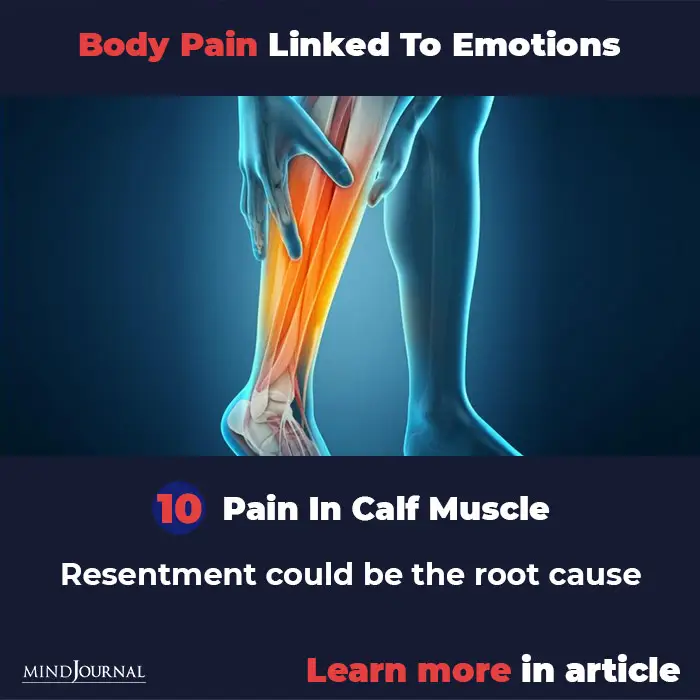 Types Body Pain Linked To Emotions Mental State calf