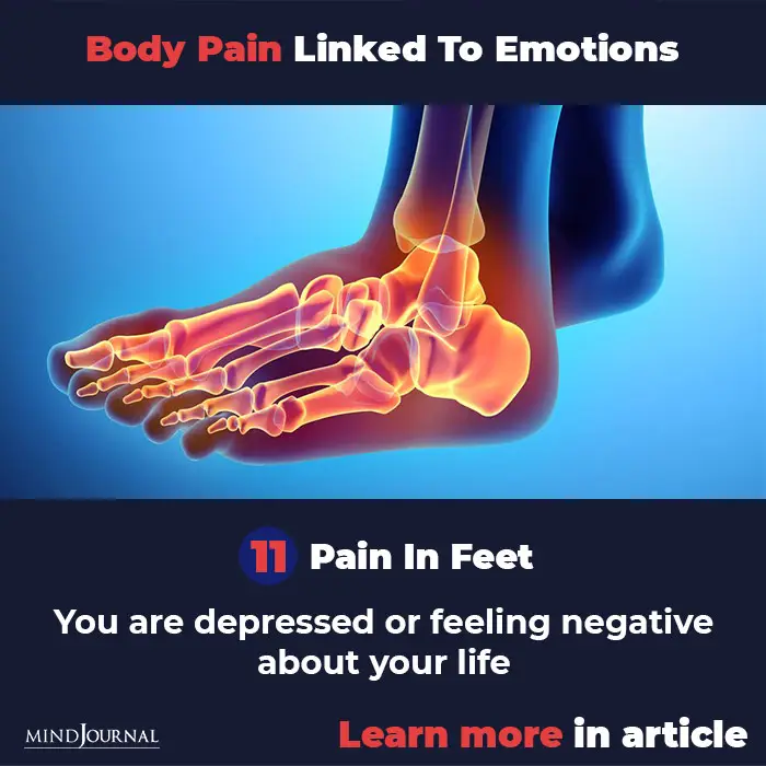 Types Body Pain Linked To Emotions Mental State feet