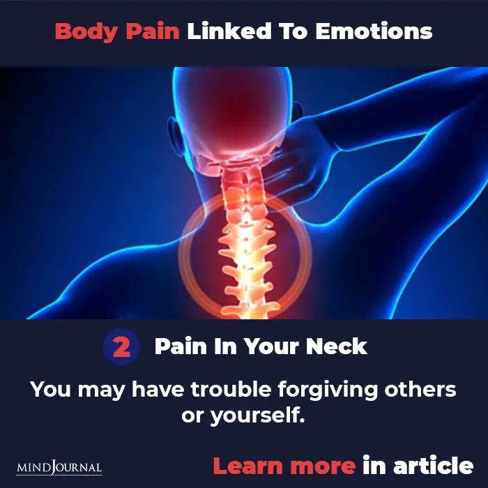 Types Body Pain Linked To Emotions Mental State neck