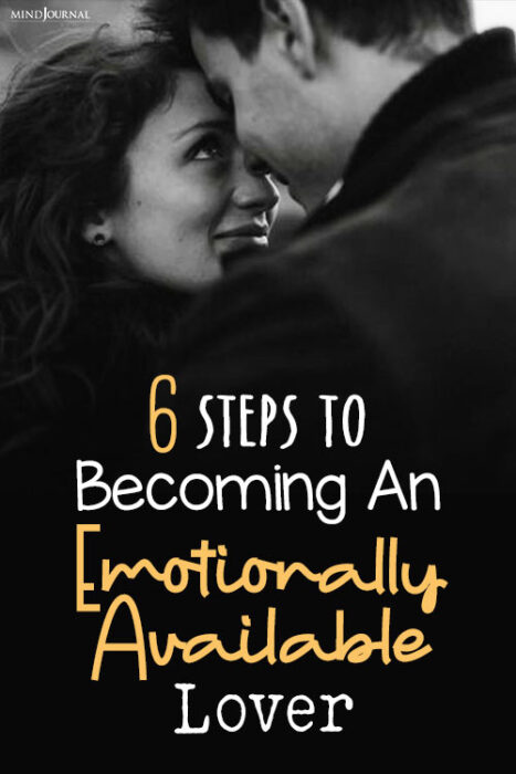 being emotionally available