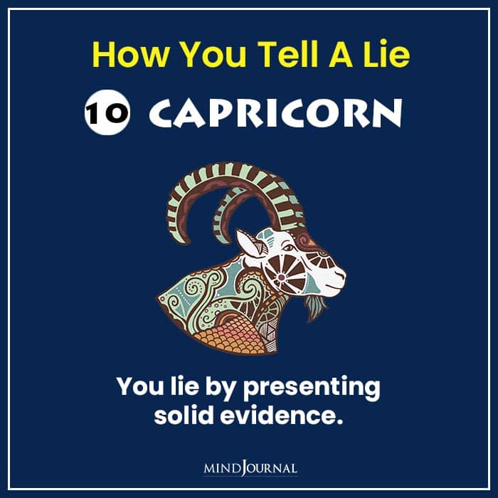 how tell lie zodiac sign capricorn