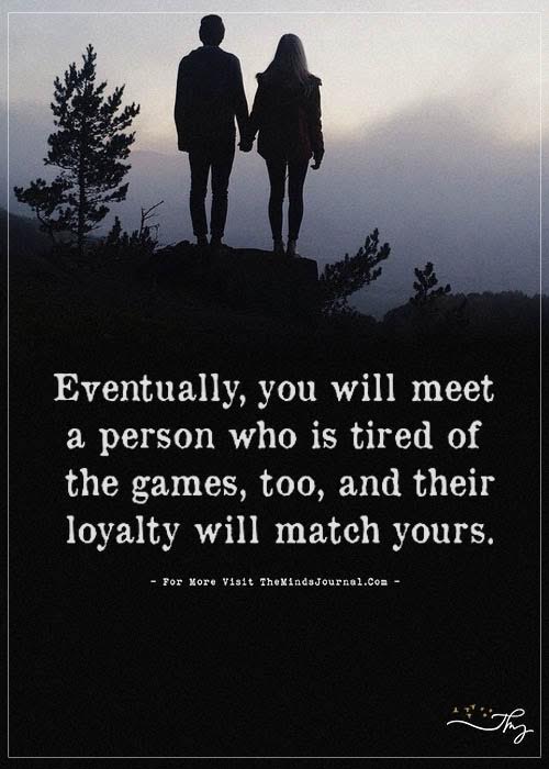 Eventually, You Will Meet a Person