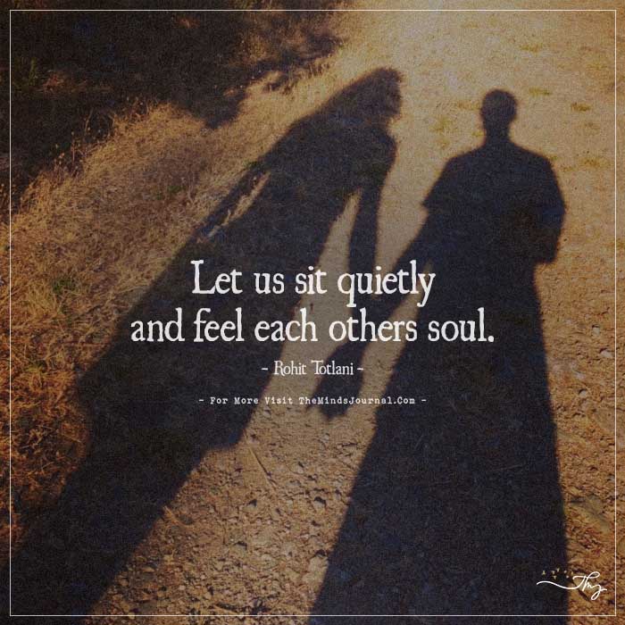 Feel each others soul