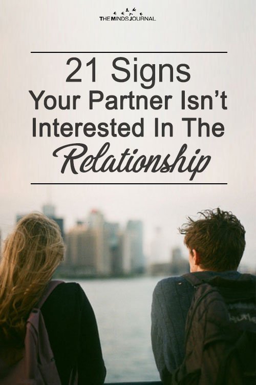 Pay attention to the signs that your partner is not interested in you