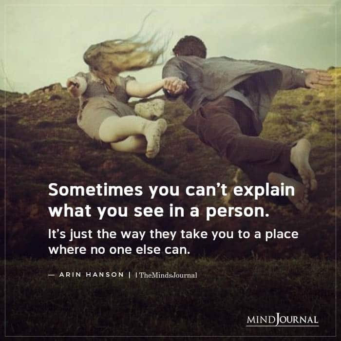 Sometimes You Can't Explain What You See In A Person