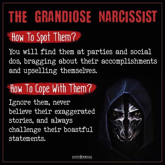 Types of Narcissists grandoise