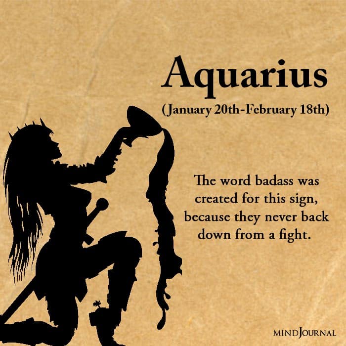Which Zodiac The Most Badass Of Them All aquarius