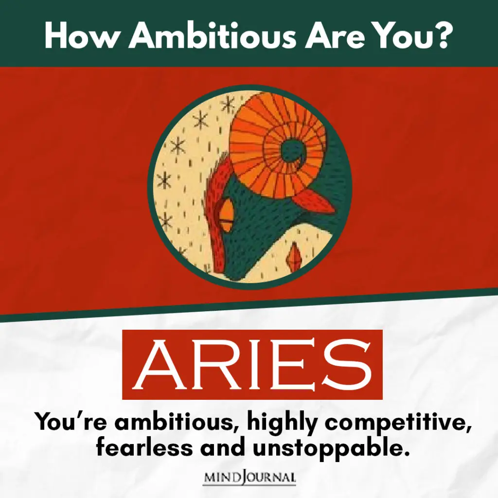 Ambitious Are You Zodiac Sign ARIES