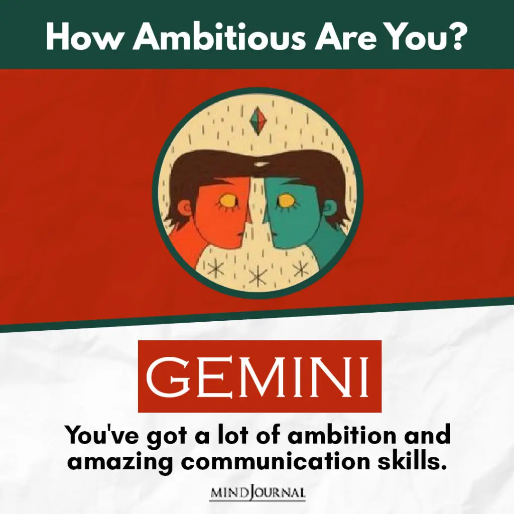 Ambitious Are You Zodiac Sign GEMINI
