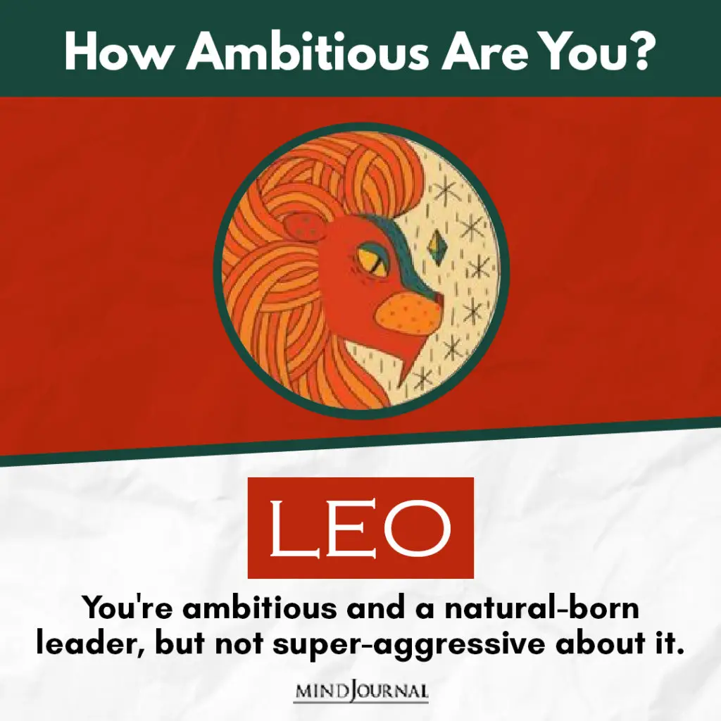 Ambitious Are You Zodiac Sign LEO