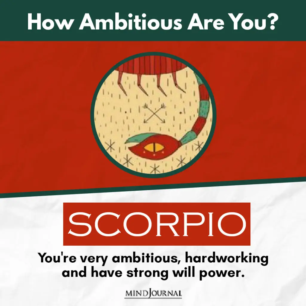 Ambitious Are You Zodiac Sign SCORPIO