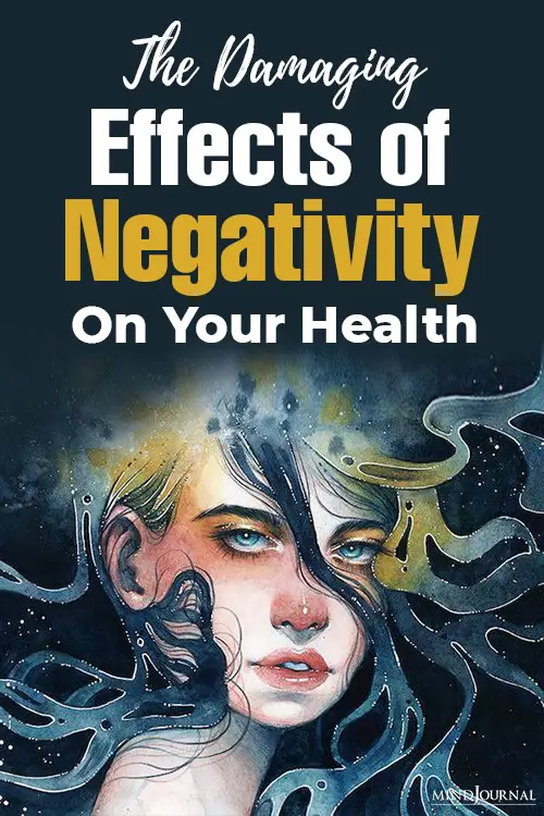 Damaging Effects Negativity On Health pin