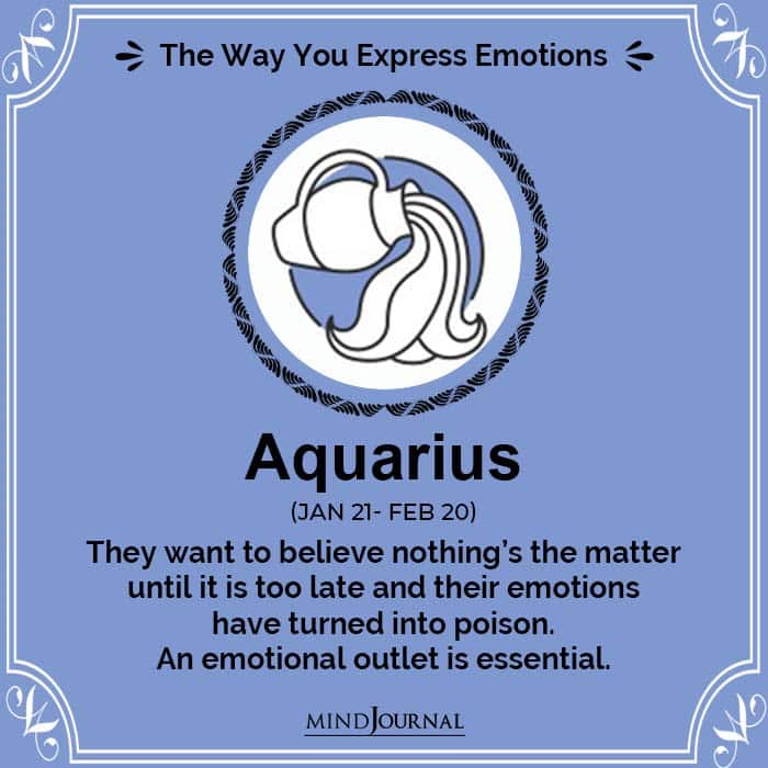 Express Emotions aquarius