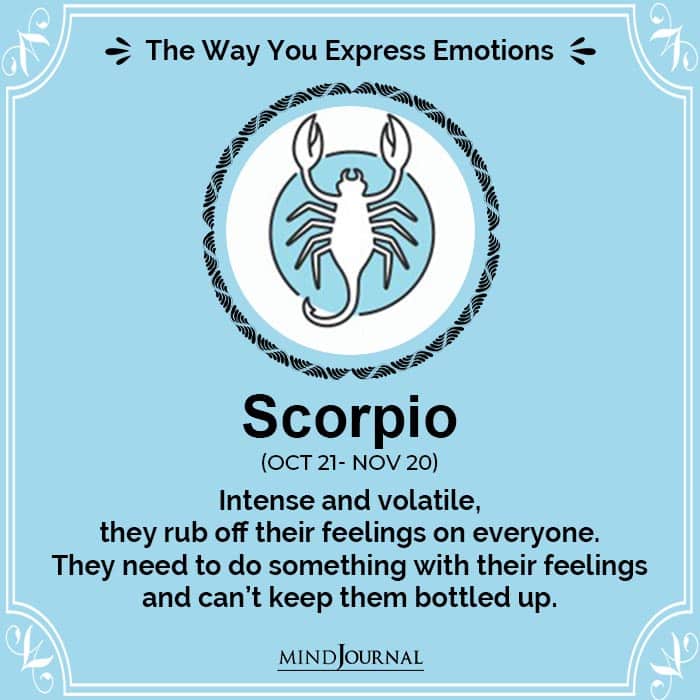 Express Emotions scorpio