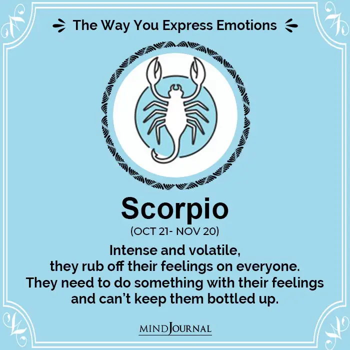 Express Emotions scorpio