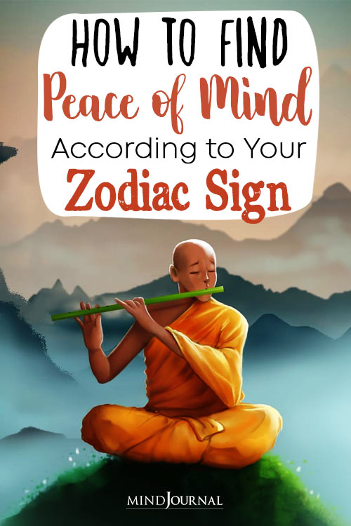 How Peace of Mind According Zodiac Sign pin