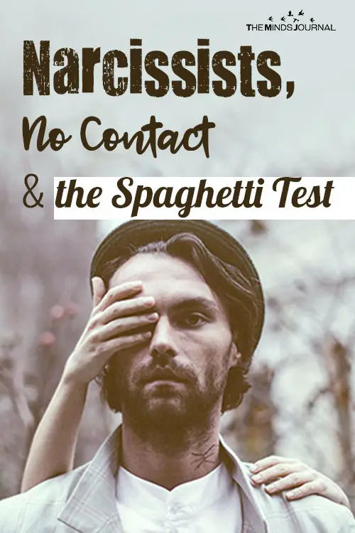 Narcissists, No Contact and the Spaghetti Test 