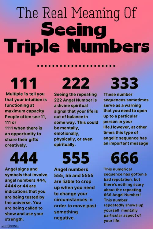 Real Meaning Of Seeing Triple Numbers pinex