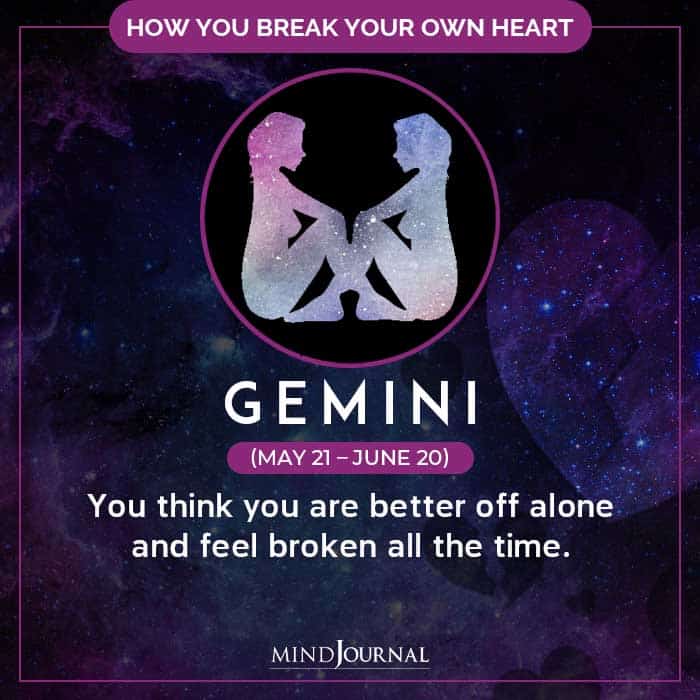 How Do You Break Your Own Heart gemini