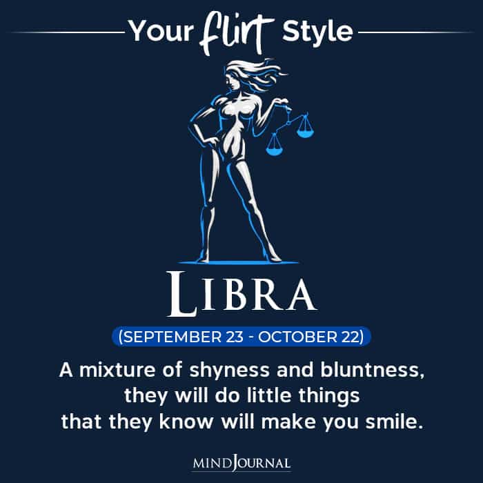 Flirt Style Each Zodiac Sign libra