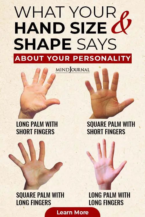 Hand Size Shape About Personality pin