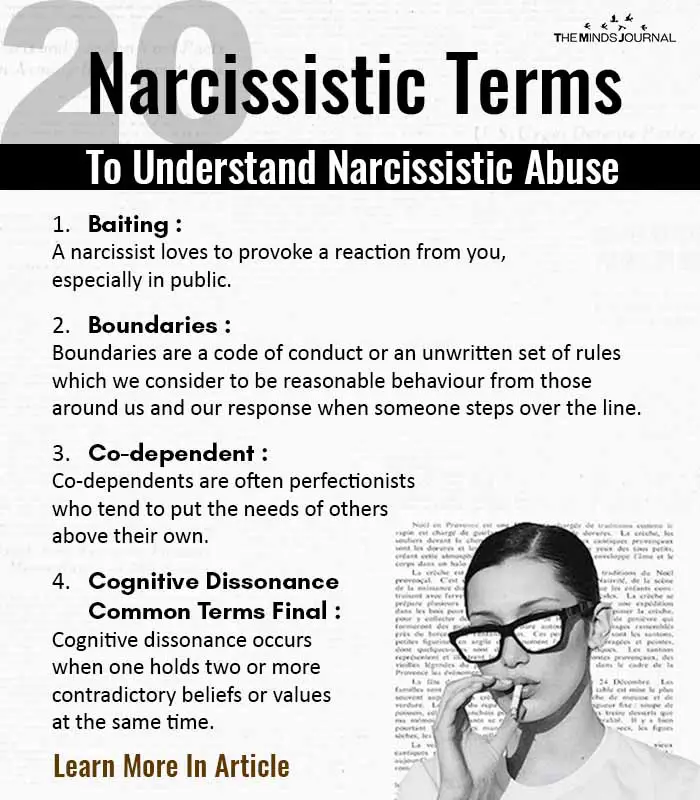 Narcissistic Terms Glossary Understanding Narcissism