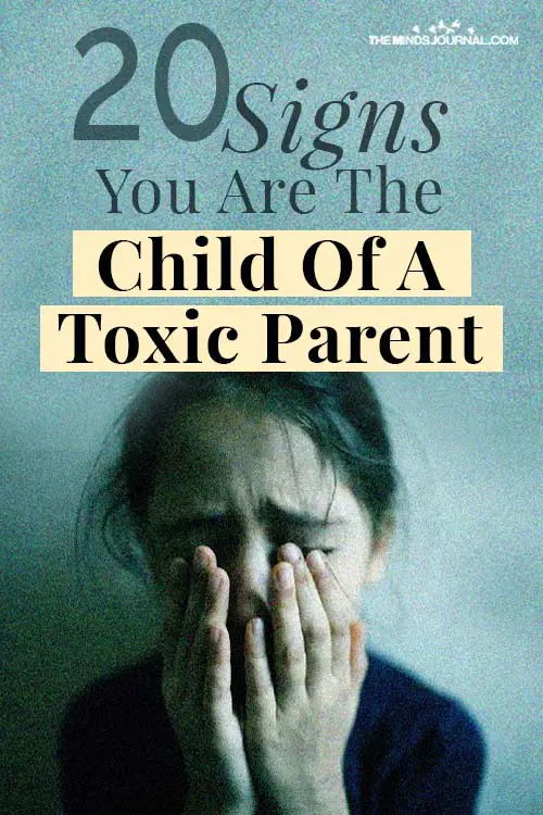 Signs Child Of Toxic Parent pin