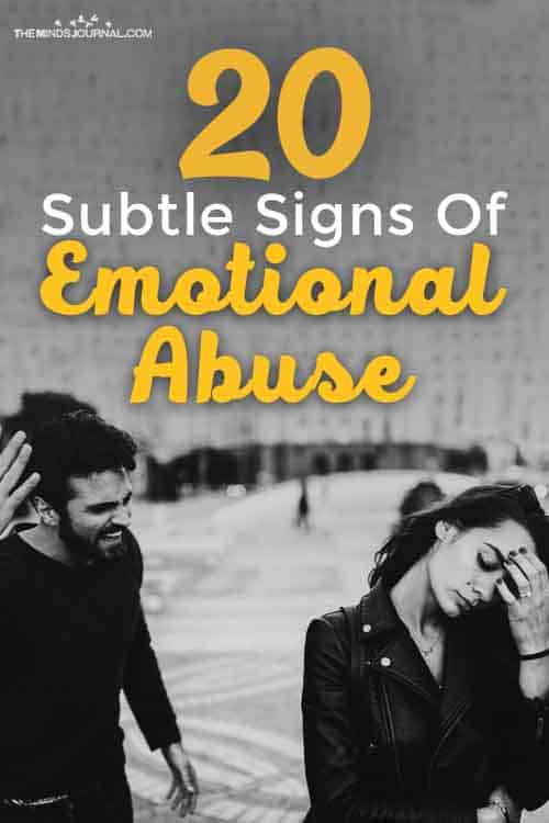 Signs of Emotional Abuse Pin