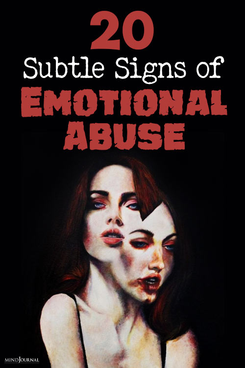 Subtle Signs of Emotional Abuse pin