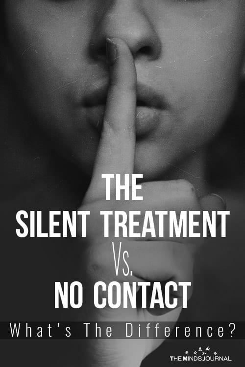 The Silent Treatment Vs No Contact p